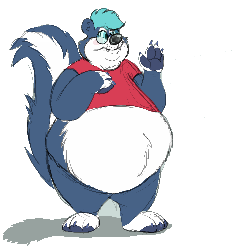 Nerdy skunk!